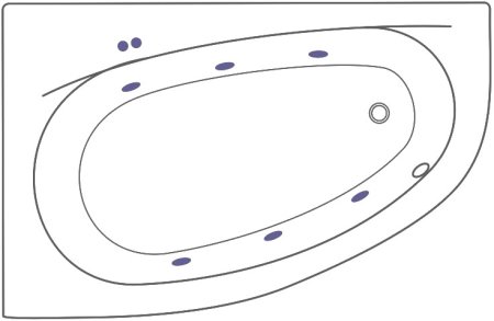 Акриловая ванна Excellent Kameleon WAEX.KML17.SOFT 170x110 L 