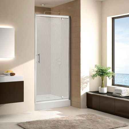 Душевая дверь в нишу Cezares Eco BA-1-80-P-Cr стекло punto 