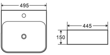 Раковина WeltWasser Elbach 2237 49 10000004580 Белый глянец 