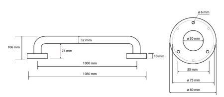 Поручень Bemeta Help program 301101002 