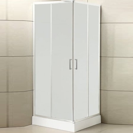 Душевой уголок BelBagno Uno 90х90 UNO-195-A-2-90-P-Cr профиль Хром стекло рифленое 