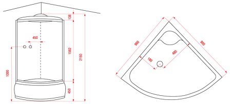 Душевая кабина Arcus AS-103G 