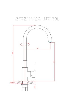 Смеситель комбинированный силиконовый с гибким изливом HAIBA HB70112-12 зеленый 