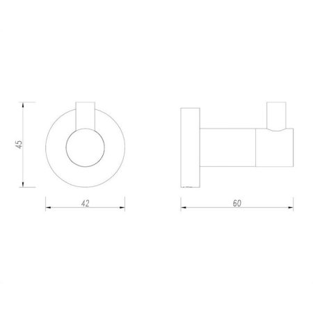 Крючок Omnires Modern Project MP60110CR хром 
