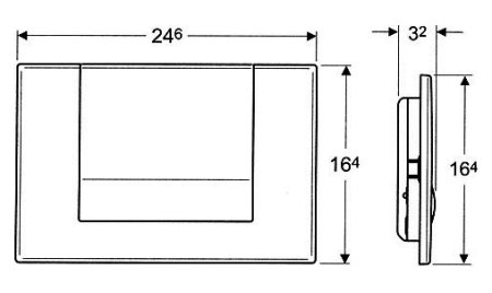 Кнопка смыва Geberit Tango 115.760.11.1 белая 