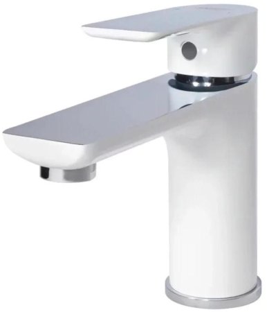 Смеситель для раковины Grocenberg GB2009WC, белый/хром 