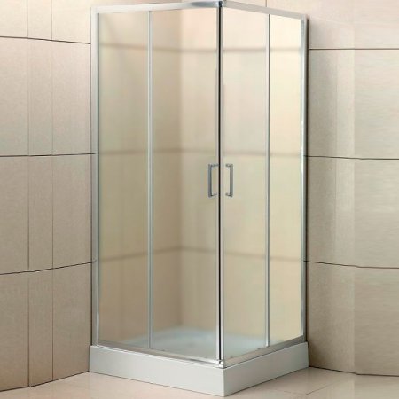 Душевой уголок BelBagno Uno 85х85 UNO-195-A-2-85-P-Cr профиль Хром стекло рифленое 