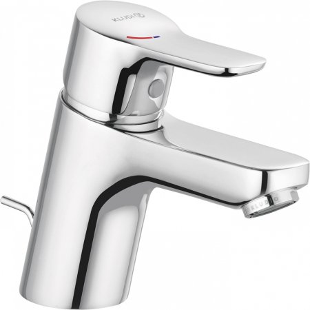 Смеситель Kludi Pure&Easy 372890565 для раковины, с донным клапаном 