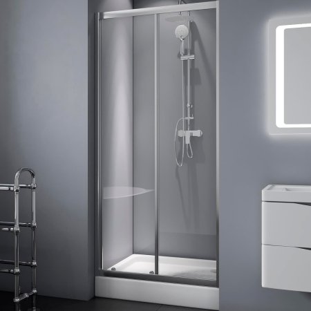 Душевая дверь BelBagno Due 120 DUE-BF-1-120-C-Cr профиль Хром стекло прозрачное 