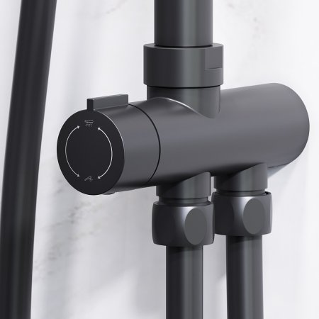 Душевая система AM.PM Gem F0790022 Черная 