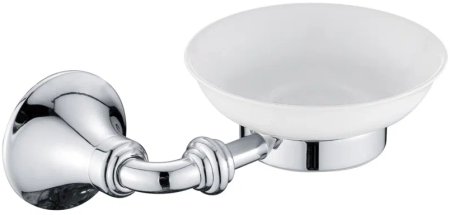 Мыльница Rose RG1203, хром 