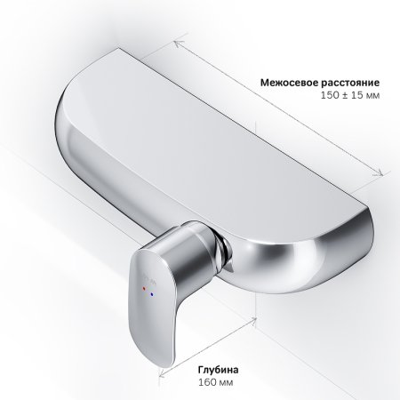 Смеситель для душа AM.PM Sensation F3020000 хром 