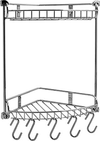 Полка WasserKRAFT K-1222 2-ярусная, с крючками 