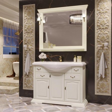 Зеркало Opadiris Риспекто 105 Z0000006704 Слоновая кость 