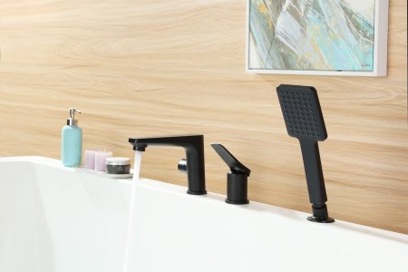 Смеситель для ванны и душа Lemark Bronx (LM3745BL) 