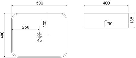 Раковина-чаша Owl 1975 Vind 50 OWLB191037 Белая глянцевая 