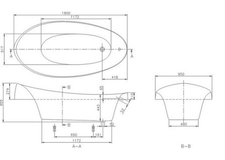 Акриловая ванна Villeroy & Boch Aveo UBQ194AVE9PDV-01 