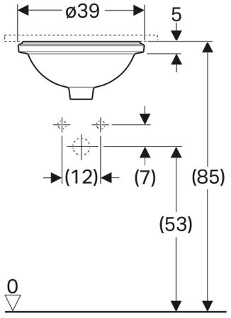 Раковина Geberit VariForm 500.746.01.2 Белая 