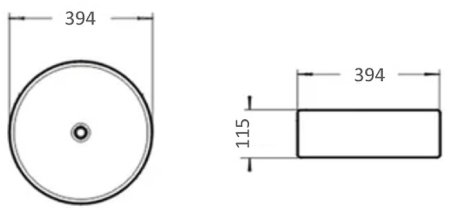 Раковина-чаша Comforty 39.4 9110MDH 00-00007631 Графит матовый 