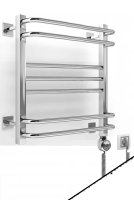 Полотенцесушитель электрический Вид 9/10 профильный 600х500 мм. белый