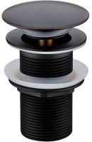 Донный клапан Boheme Black 612-B/2 click-clack Черный