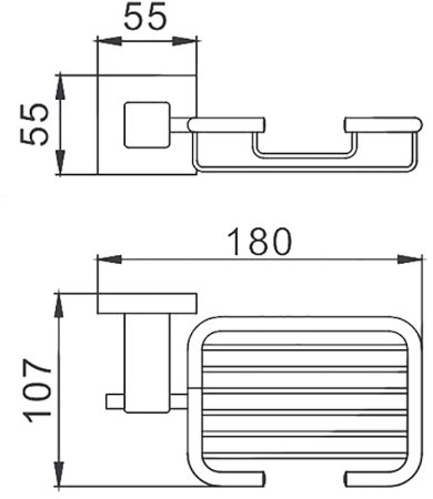 Мыльница Frap F303 F30302-1 Сатин 