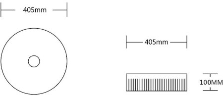 Раковина-чаша Ceruttispa 40 CR8010 9557 Белая 