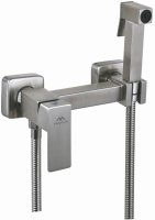 Смеситель настенный с гигиенической лейкой FASHUN (A57504) сатин