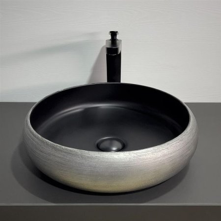 Раковина-чаша Comforty 41.5 78653 00-00012232 Серебро Черная 