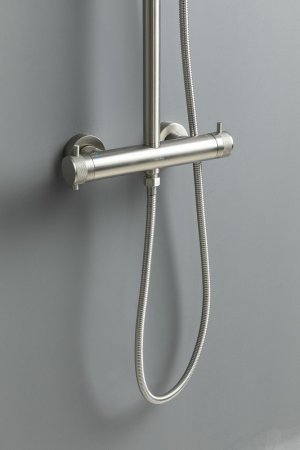 Душевая система Allen Brau Fantasy 5.11001-BN с термостатом Никель брашированный 