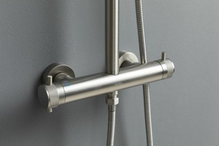 Душевая система Allen Brau Fantasy 5.11001-BN с термостатом Никель брашированный 