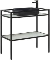 Консоль под раковину Allen Brau Liberty 90 1.33004.BB Черный браш