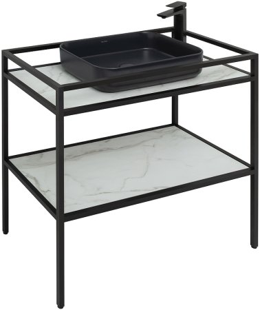 Консоль под раковину Allen Brau Liberty 90 1.33004.BB Черный браш 