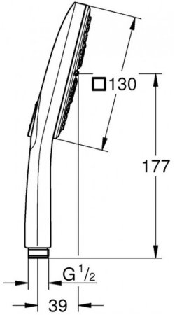 Ручной душ Grohe Rainshower SmartActive 26582000 Хром 