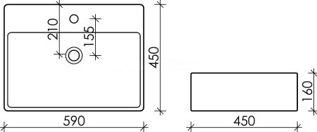 Раковина Ceramica Nova Element CN6046 накладная 