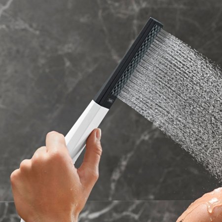 Ручной душ Hansgrohe Rainfinity 26867700 Белый матовый Черный 