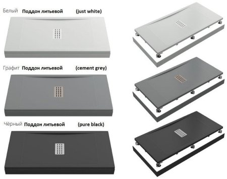 Душевой поддон из искусственного камня Creto Etna 140x90 2-0066 Черный 