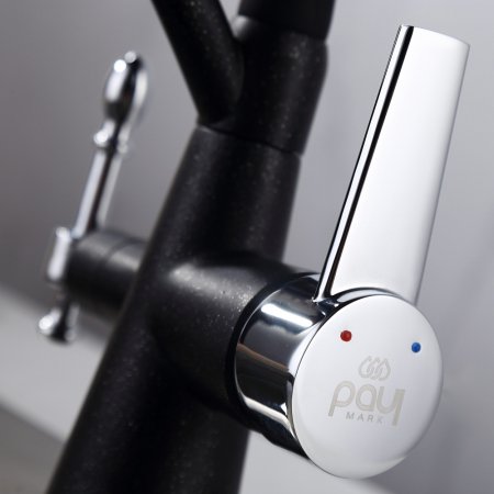 Смеситель для кухонной мойки Paulmark Holstein Ho213165-308 , черный 