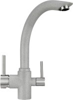 Смеситель Granula GR-2304 для кухонной мойки, базальт