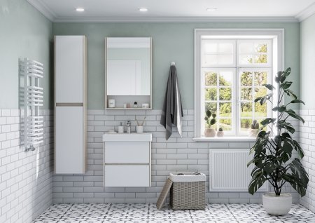 Тумба под раковину Aquaton Сканди 55 1A251701SDB20 подвесная Белый Дуб верона 