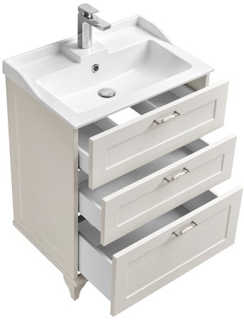 Тумба под раковину Aquaton Леон 65 Н 1A194601LBPS0 Дуб белый 