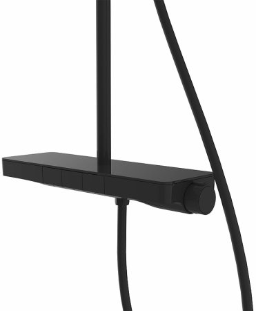 Душевая система Vincea Inspire VSFS-3I12TMB с термостатом Черная матовая 