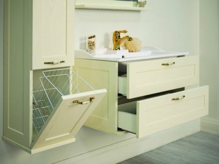 Тумба под раковину Aquaton Леон 80 1A186301LBPR0 подвесная Дуб бежевый 