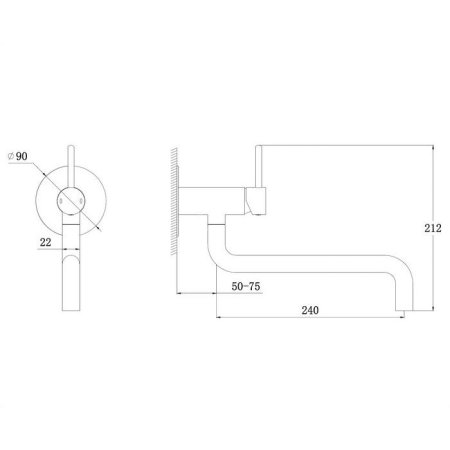 Смеситель Omnires Y Y1256BL для кухни черный 