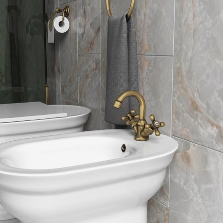 Смеситель для биде Paini Liberty 17F3251KM Старая бронза 