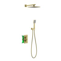 Душевой комплект Timo Petruma SX-5059/17SM с внутренней частью, золото матовое