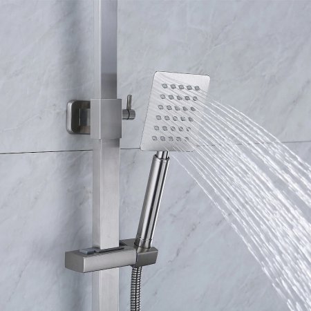 Душевая система Melana Cubo F610207 Сатин 