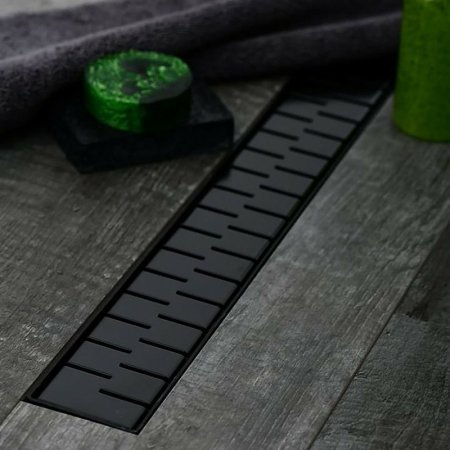 Душевой лоток Paini Medium 750 CH750MC с решеткой Черный матовый 