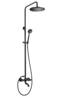 Душевая система настенная Deante TEMISTO NAC_N1QT чёрный матовый Душевая система настенная Deante TEMISTO NAC_N1QT чёрный матовый