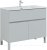Тумба с раковиной Aquanet Алвита New 100 1 ящик, 2 дверцы, серый 